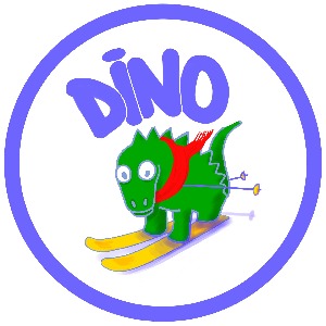 Ridersystem Ski Sticker Dino, 1 Stück